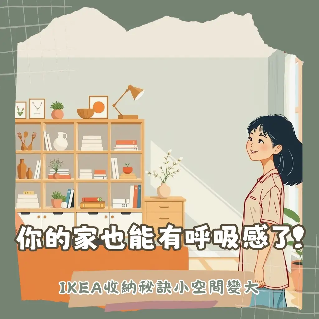 IKEA風房間收納櫃打造北歐簡約臥室，彈性模組化設計輕鬆收納生活雜物。