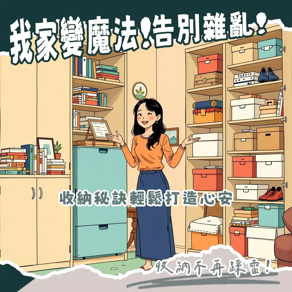 收納櫃深度選擇指南，不同空間收納技巧大綱，打造居家療癒氛圍。
