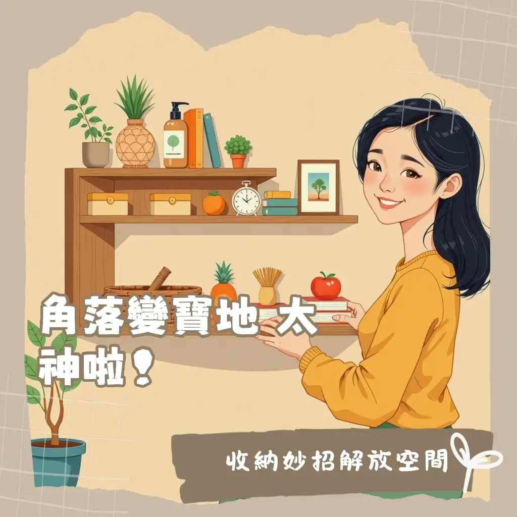 L型收納架高效利用轉角空間，提升客廳、書房、廚房收納效率，材質、尺寸、設計類型與選購技巧完整解析。