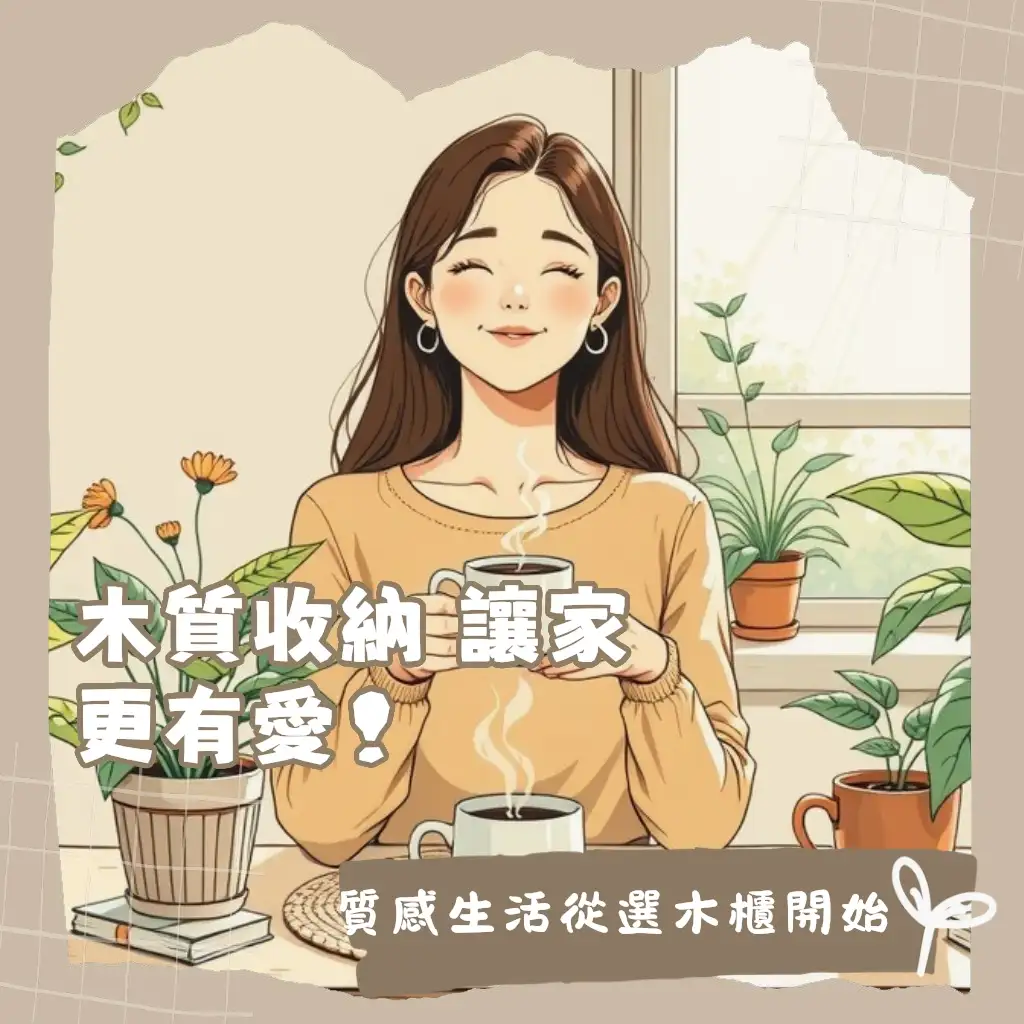 溫潤木頭收納櫃與居家空間融合，展示多樣木紋和收納功能，提供選購、材質與保養建議。