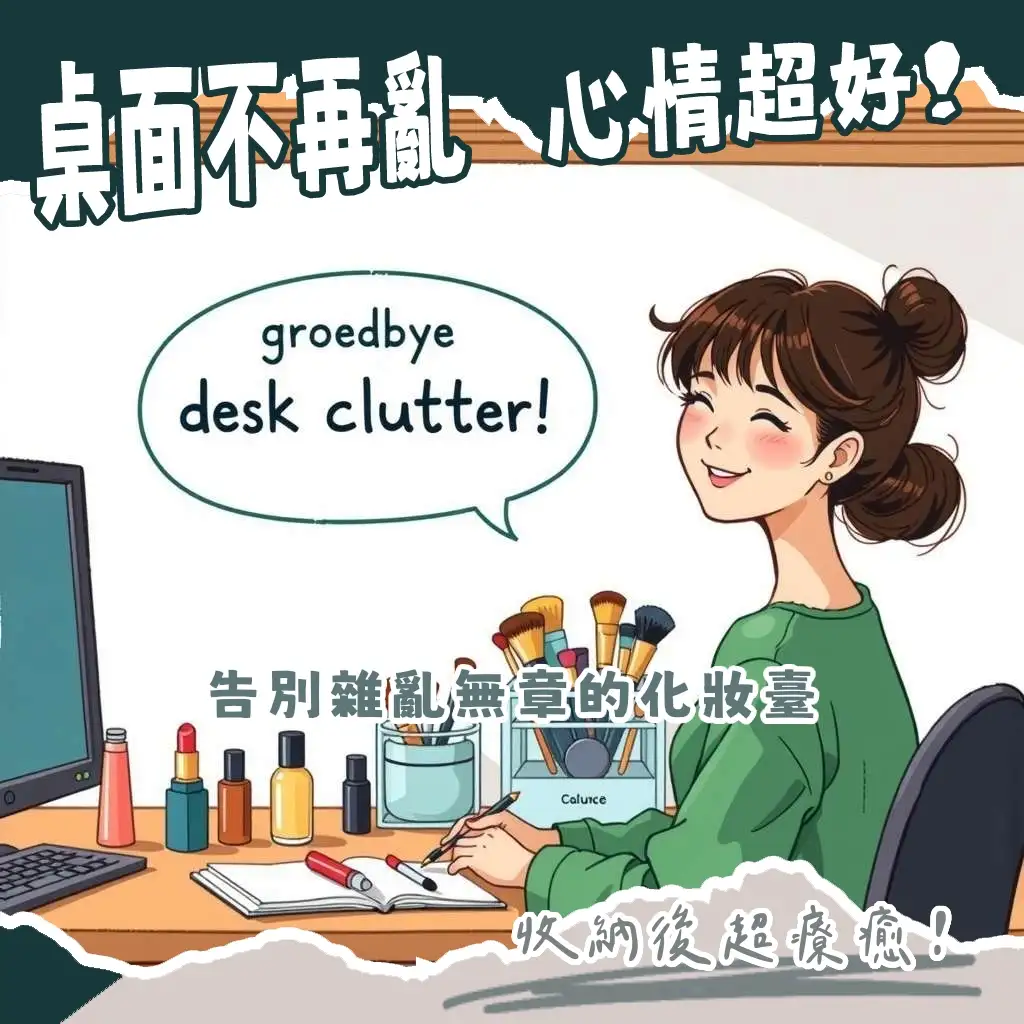 透明壓克力化妝品收納櫃，桌面彩妝保養品分類擺放，抽屜式收納，維持整潔，提升化妝效率大綱。