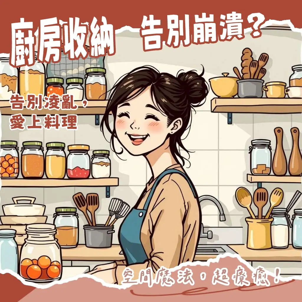 廚房收納櫃架的選擇與規劃指南，含材質比較、小廚房收納技巧及常見問題解析，提升廚房空間整潔度。