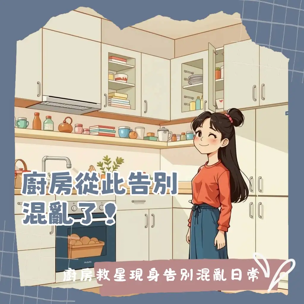 IKEA風廚房收納櫃設計，模組化彈性組合搭配內部配件，打造簡約高效的廚房收納空間指南。