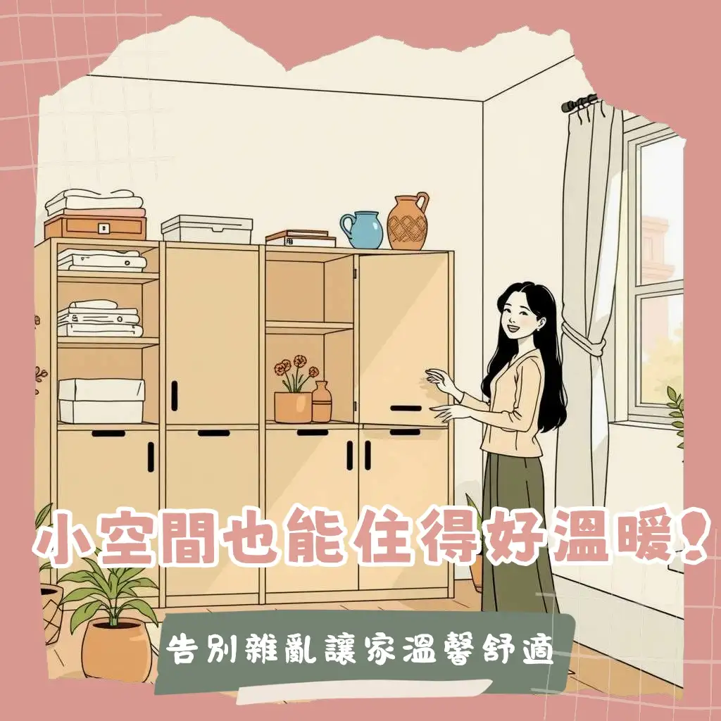 折疊收納櫃讓小空間變大，收納衣物玩具雜物的居家收納好物指引。