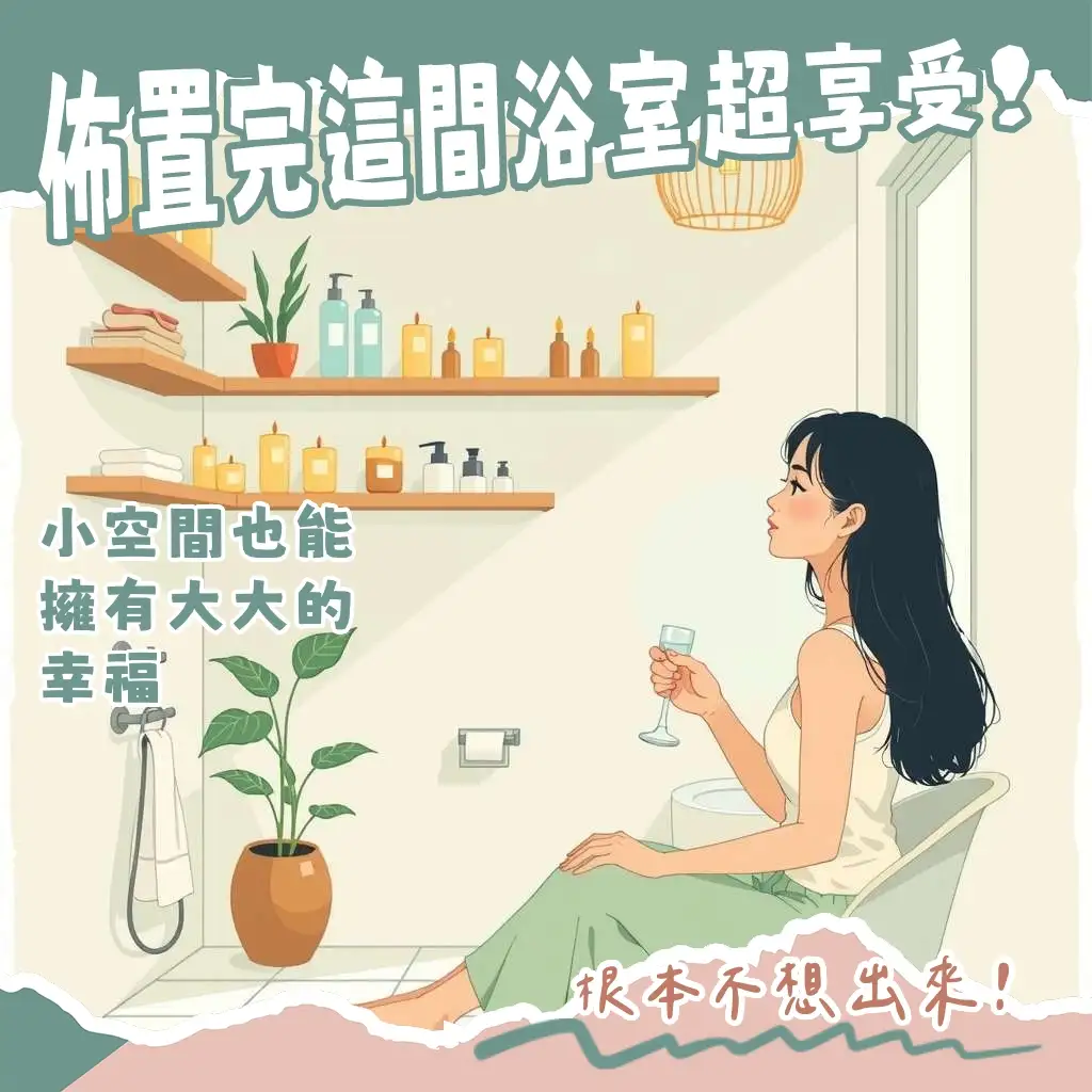居家浴室佈置指南，涵蓋收納、防滑、照明、通風與氛圍營造，打造乾淨實用且舒適的衛浴空間。