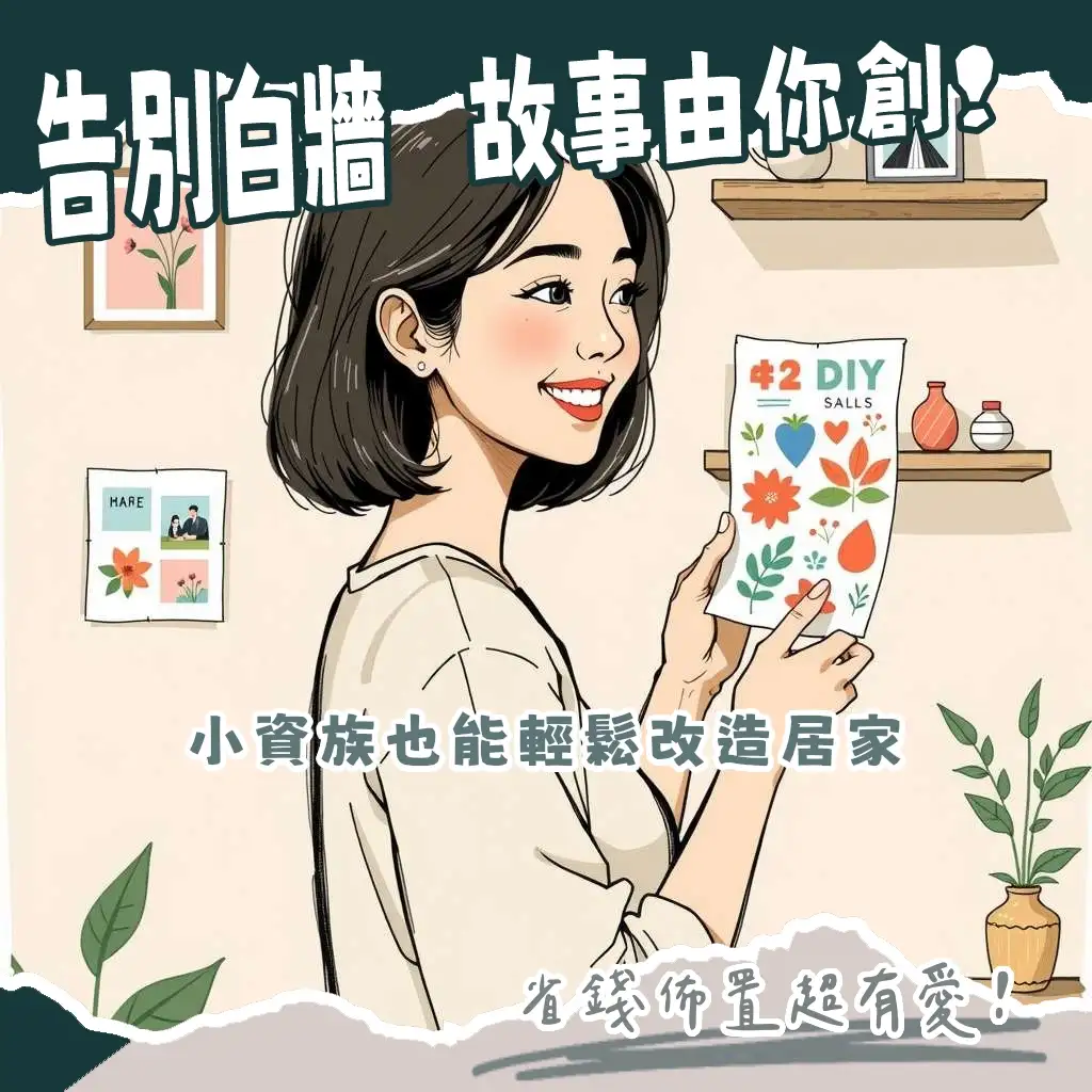 牆面佈置多樣化指南，包含掛畫、壁貼、層板與照片牆等，讓居家空間充滿溫馨感與個人風格。
