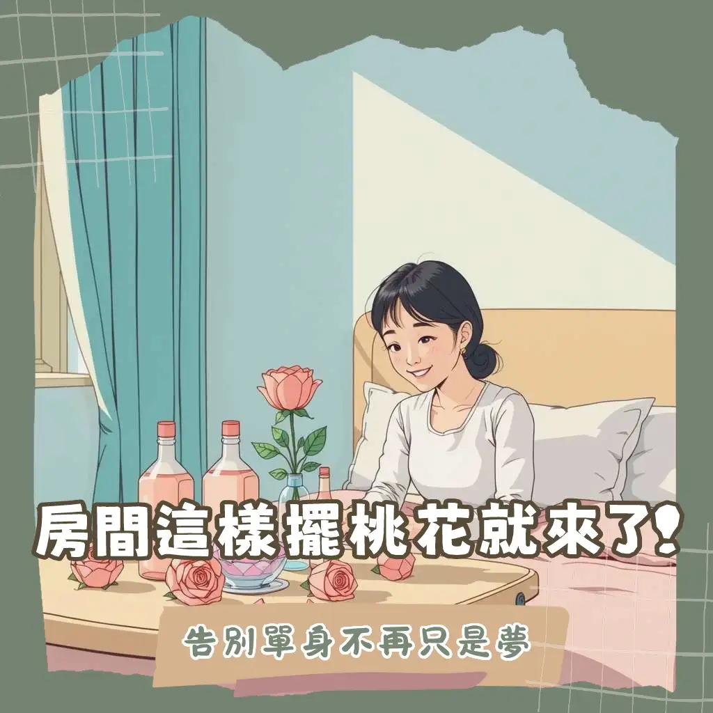 房間招桃花風水佈置指南:擺放鮮花、粉水晶與暖光,打造戀愛磁場,告別單身。