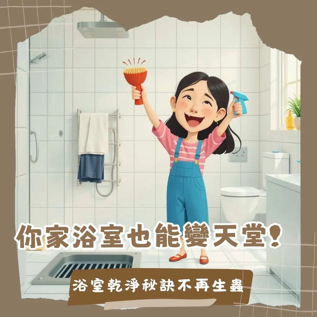 浴室小飛蟲消滅指南,蛾蚋防治清潔步驟,還你乾淨清爽浴室環境。