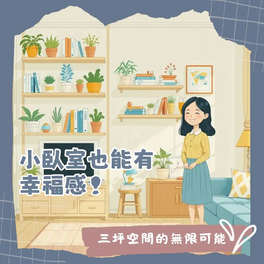 3坪臥室設計指南，從空間規劃到收納，打造麻雀雖小五臟俱全的溫馨小窩。