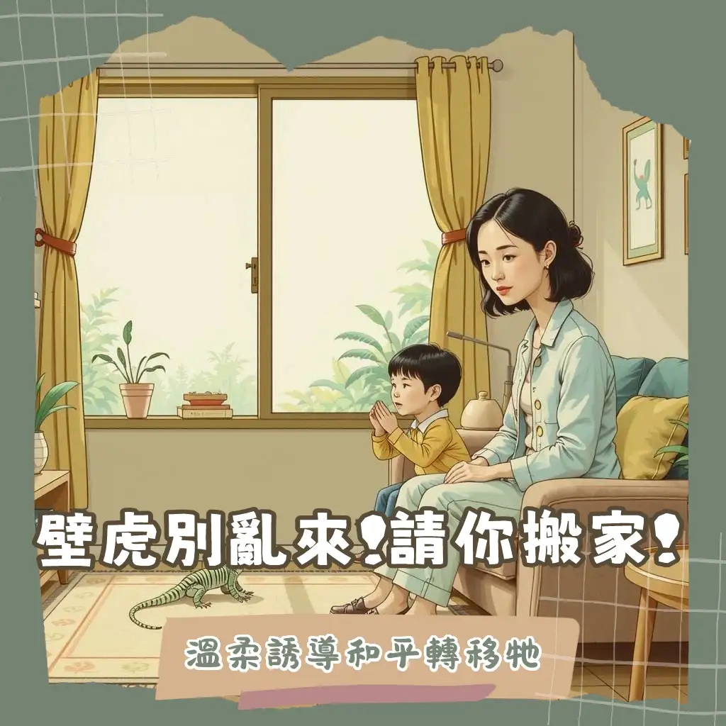 房間有壁虎怎麼抓？解析壁虎習性、溫和驅趕與居家預防完整指南。