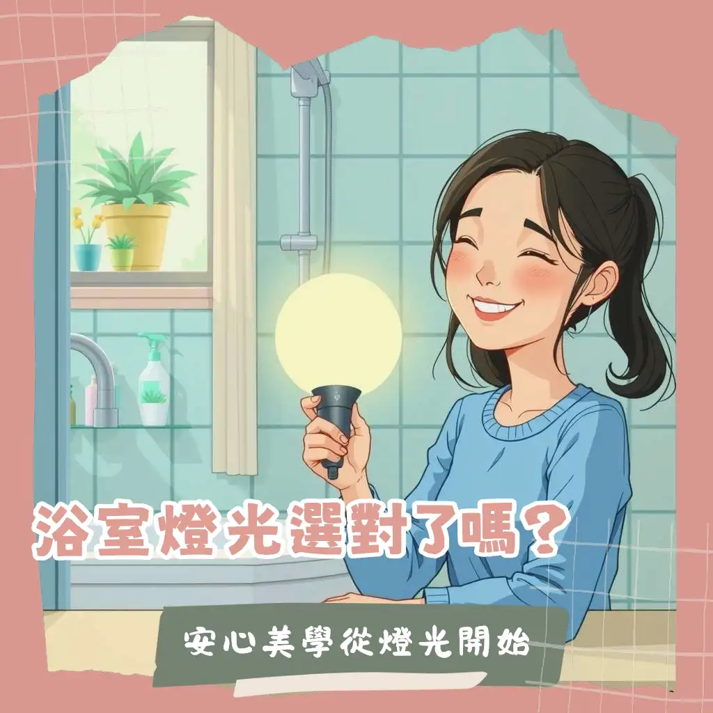 浴室LED燈座挑選指南，涵蓋防水等級、材質、款式與安裝安全，打造溫馨安心衛浴照明。