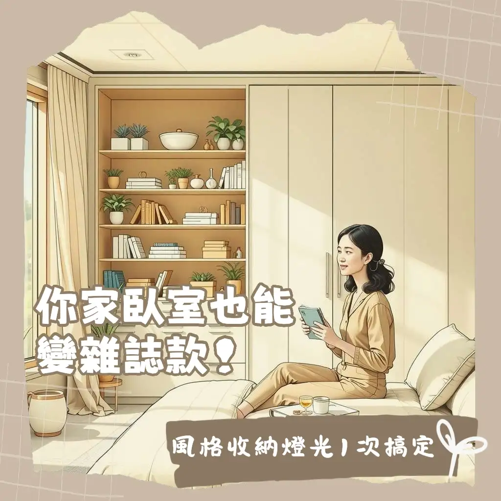 臥室圖片與設計實例，展現多種風格與空間規劃巧思，從床鋪到收納一網打盡。