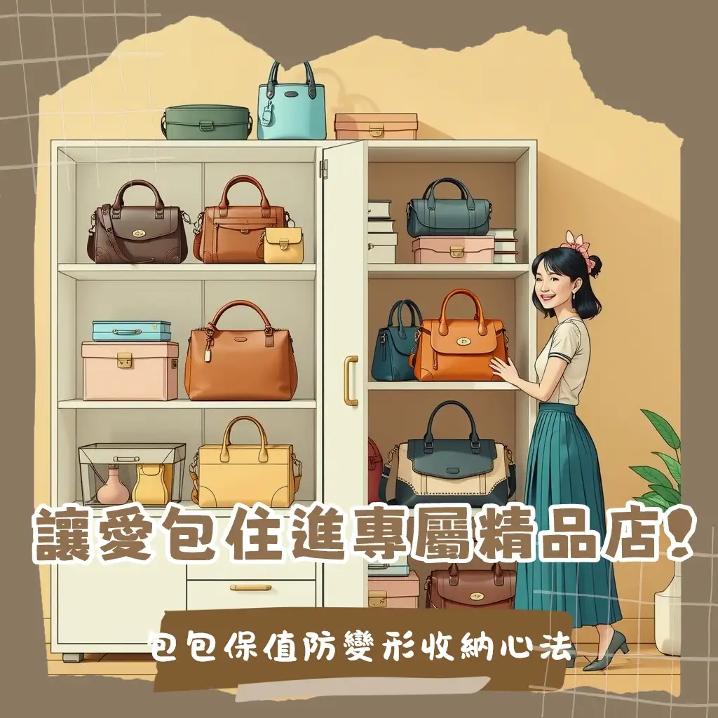 讓你的愛包有個家：擺脫混亂的包包收納櫃實用指南