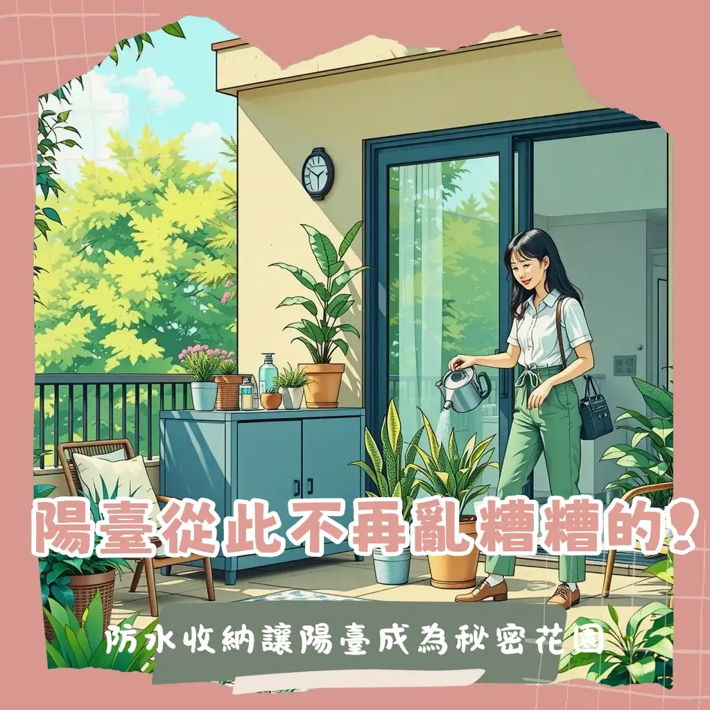 打造療癒小天地：戶外防水收納櫃，讓陽台庭院煥然一新！
