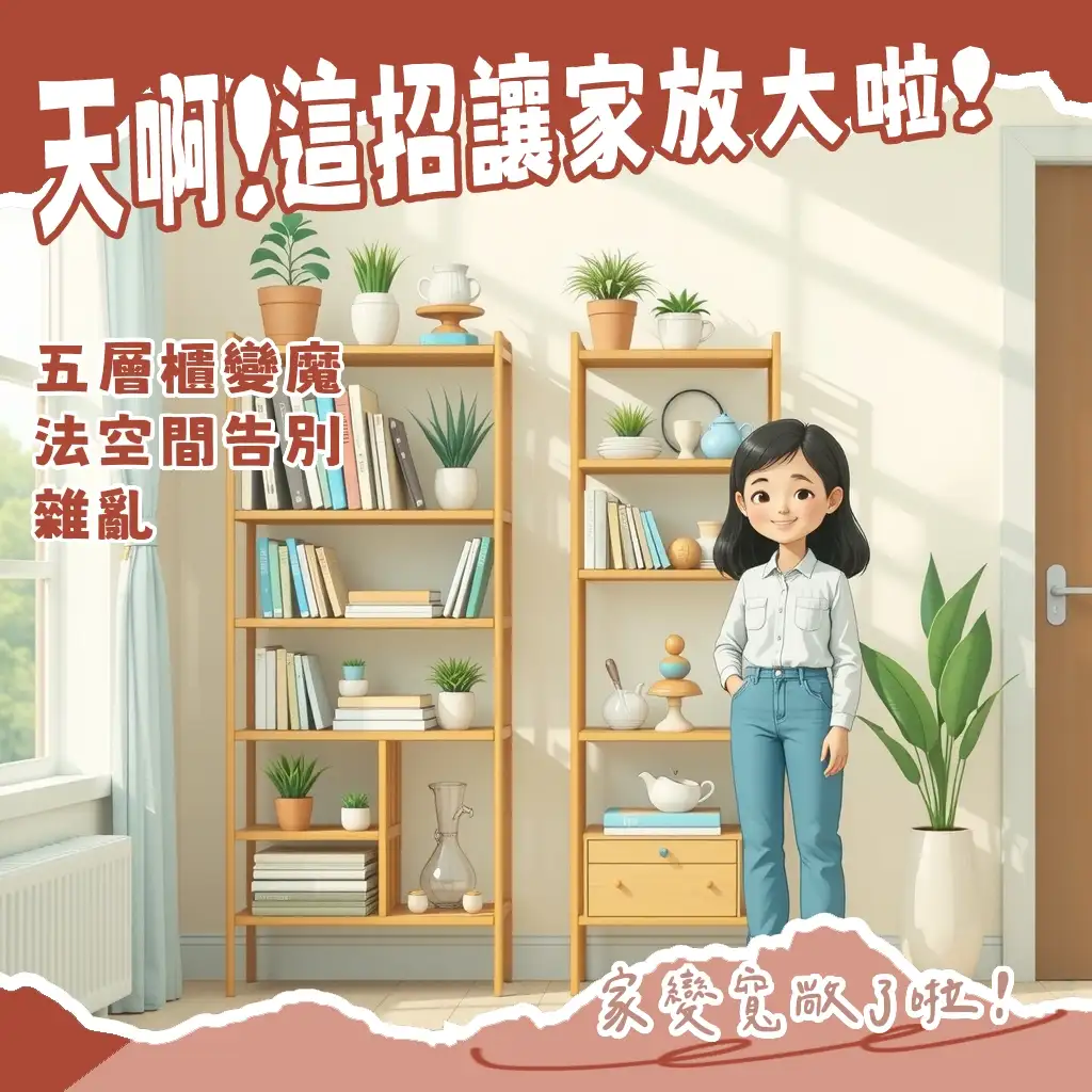 我的五層收納櫃變身術：告別雜亂，放大居家空間的超實用秘訣
