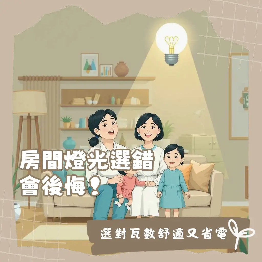 房間電燈瓦數選擇攻略,學會流明與色溫,打造符合需求的舒適照明空間。