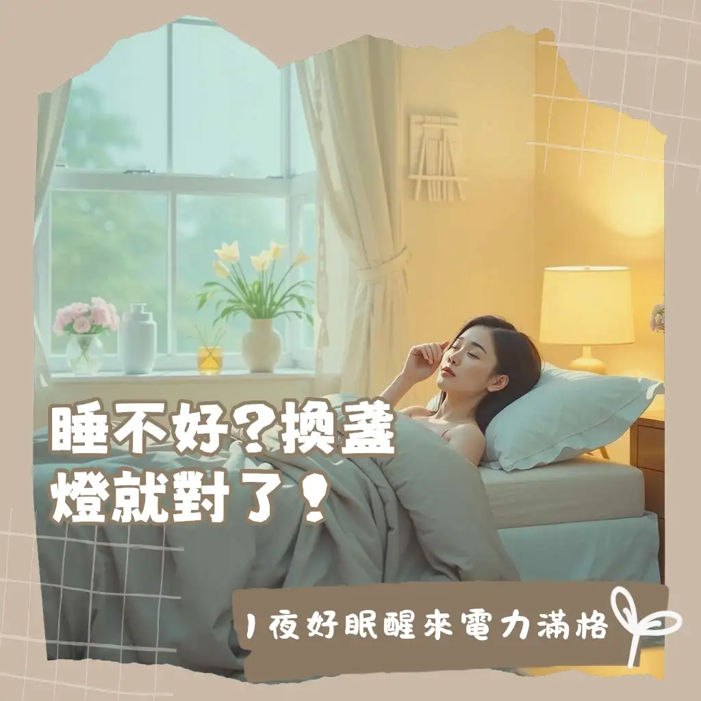 臥室LED燈選購指南_暖色燈光設計_助眠氛圍營造_層次照明_舒適臥室
