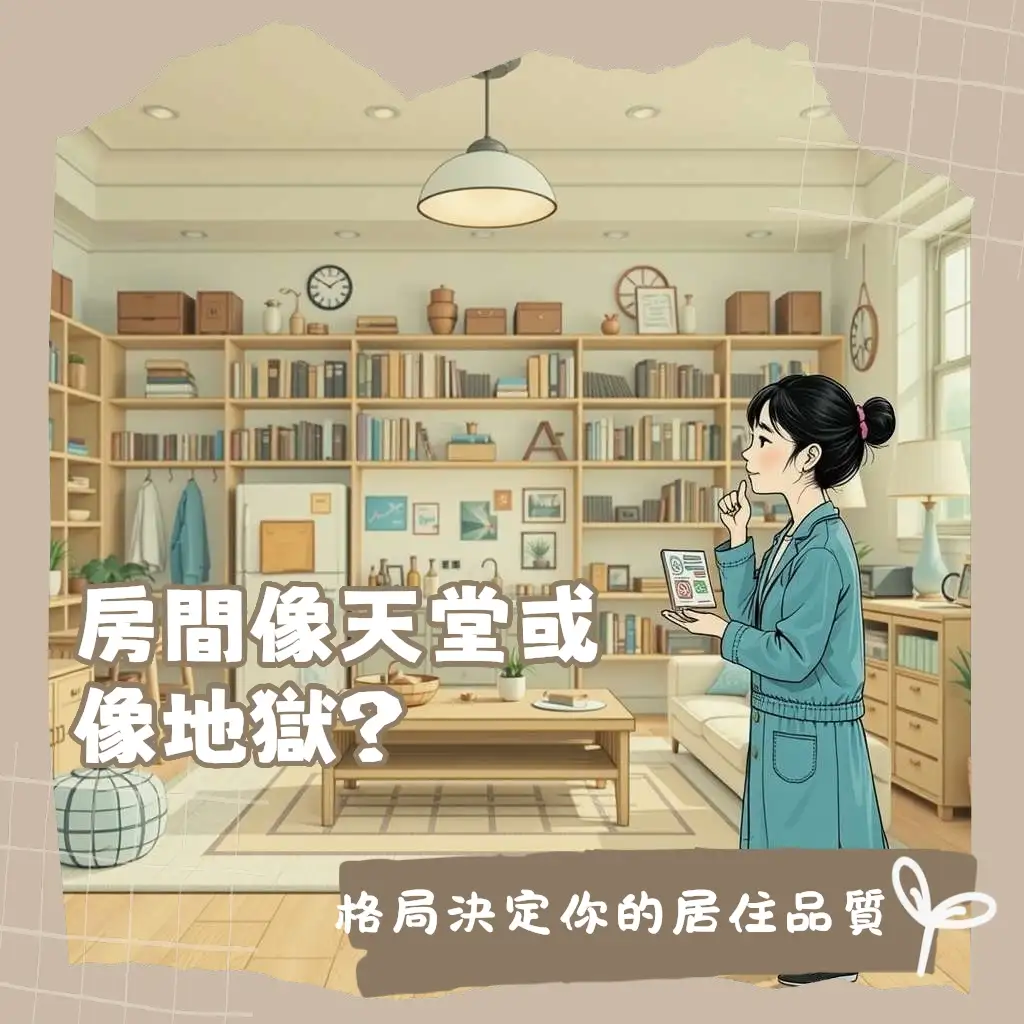 房間格局規劃指南,涵蓋平面配置、動線、採光通風,以及避開不良格局的居家空間設計技巧。