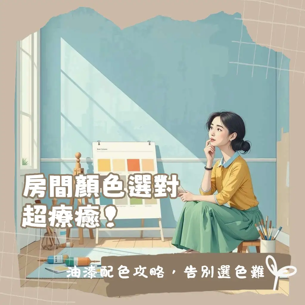房間油漆顏色推薦,助眠牆壁配色與空間感提升,打造居家療癒氛圍。
