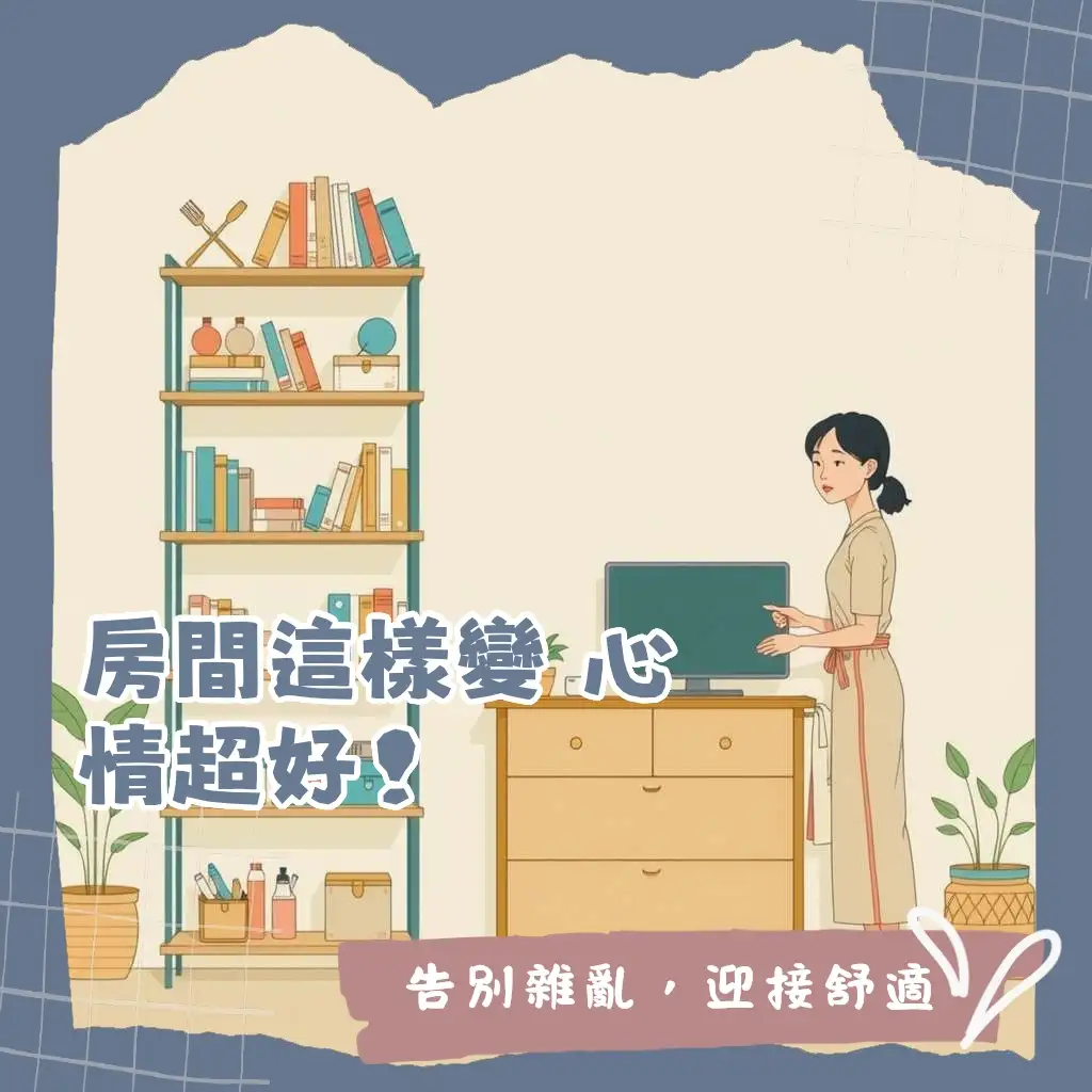 房間收納規劃指南,從斷捨離、物品分類到空間利用,打造整齊清爽的療癒系居家。
