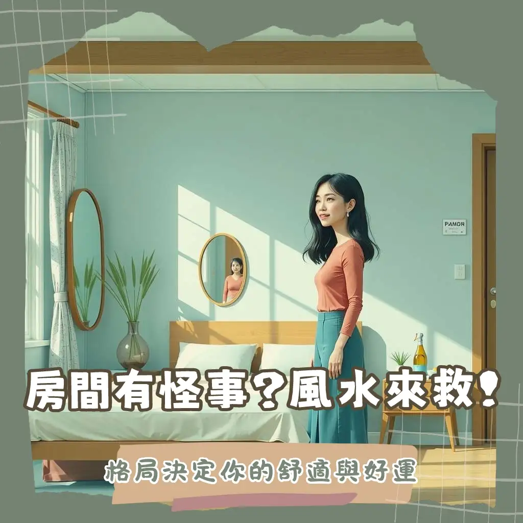 房間格局風水指南：教你如何化解樑壓床、門沖煞、鏡子對床等問題，打造舒適安定臥室。