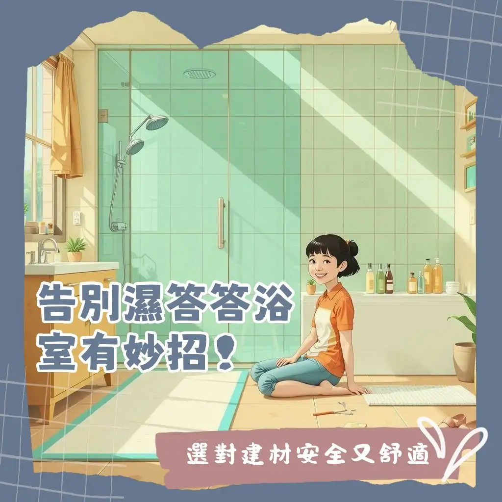浴室乾濕分離擋水條的選擇與安裝指南,包含材質、高度、排水坡度與矽利康收邊等重點,打造清爽衛浴。