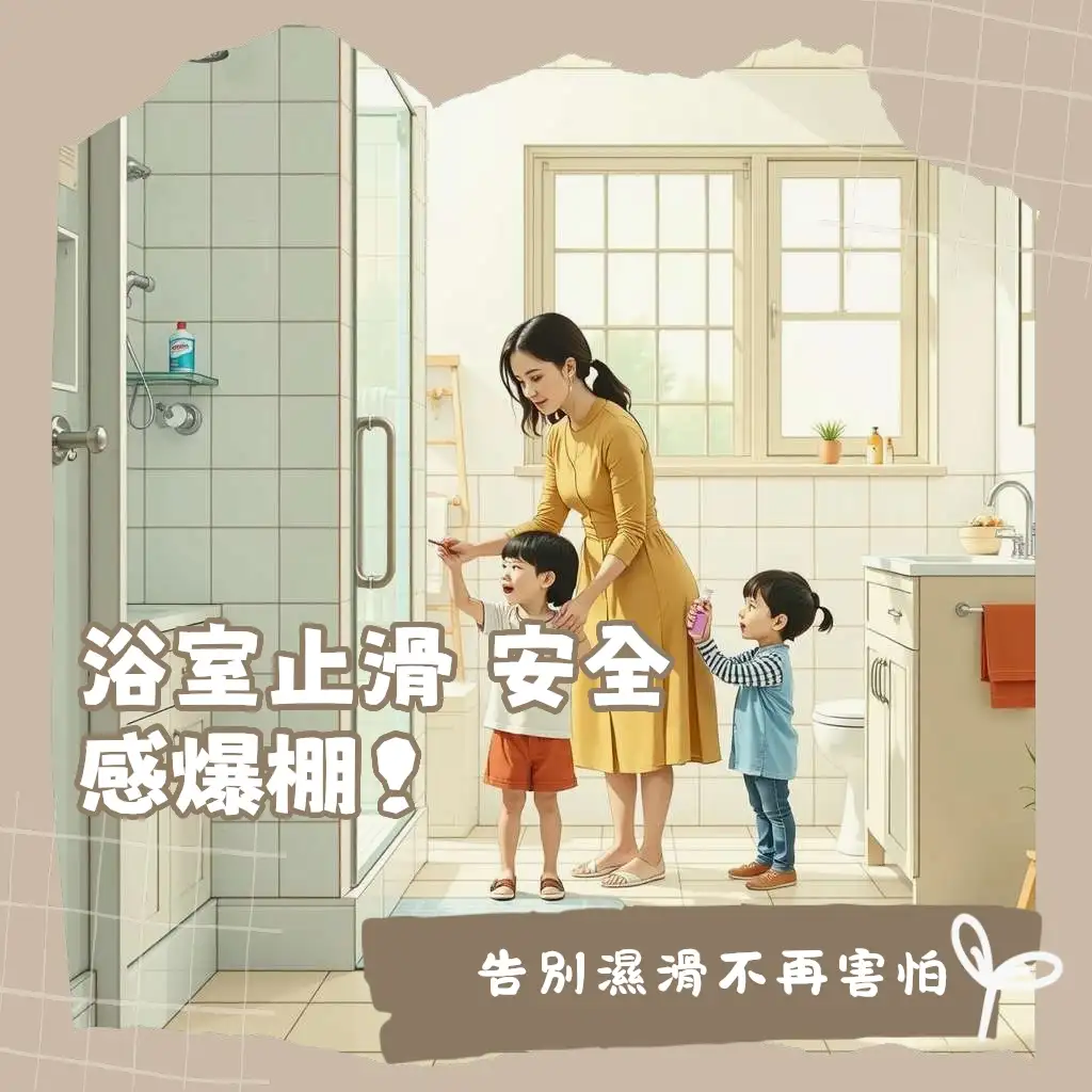 浴室止滑劑如何讓磁磚地板防滑，提升浴室居家安全與防止濕滑跌倒的指南
