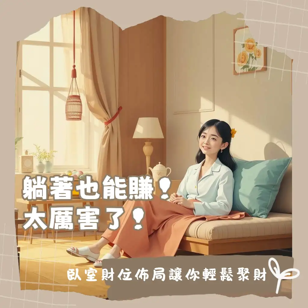 臥室財位放什麼？解析臥室財位佈局，推薦聚寶盆、發財樹、水晶洞等招財小物，避開禁忌，提升財運。