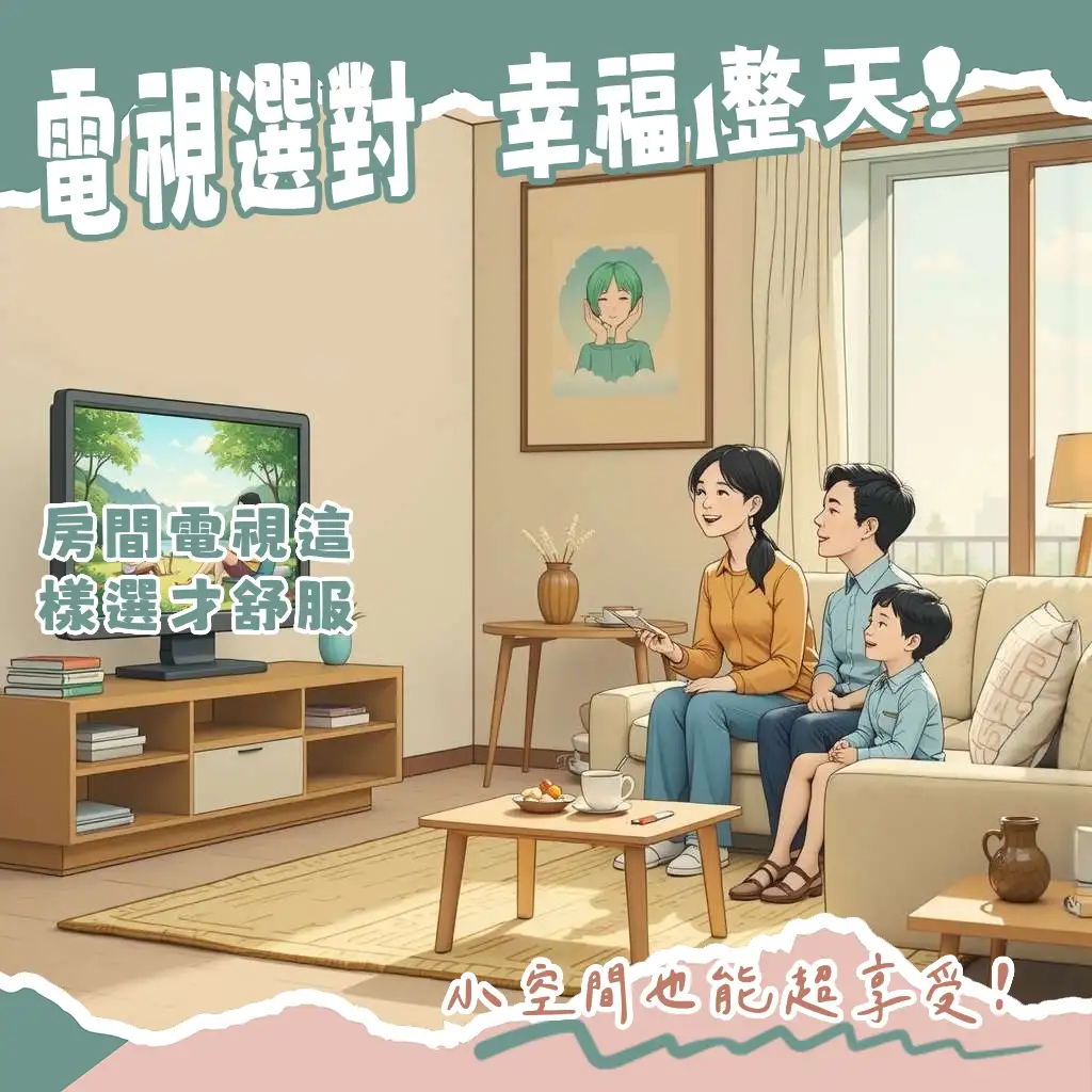 房間電視尺寸挑選指南：觀看距離、電視牆寬度與選購秘訣全攻略