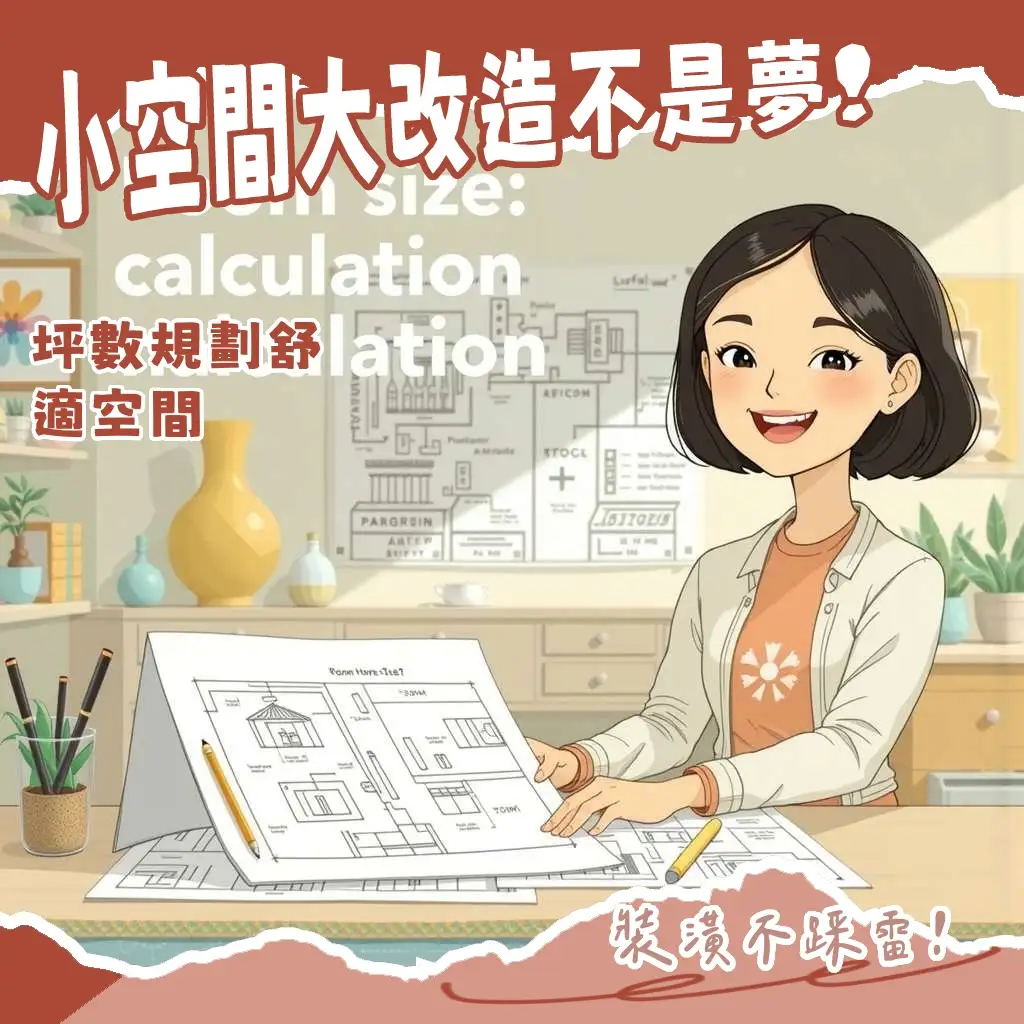 房間大小坪數計算圖解，協助你輕鬆丈量空間，規劃家具擺放與冷氣選購。