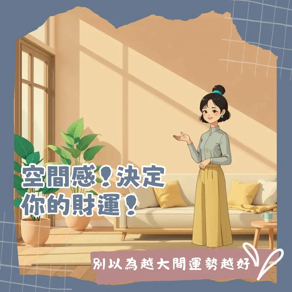 居家房間大小風水指南,教你如何透過佈局和隔斷,化解房間太大或太小的風水問題,創造舒適療癒的居住空間,提升財運。