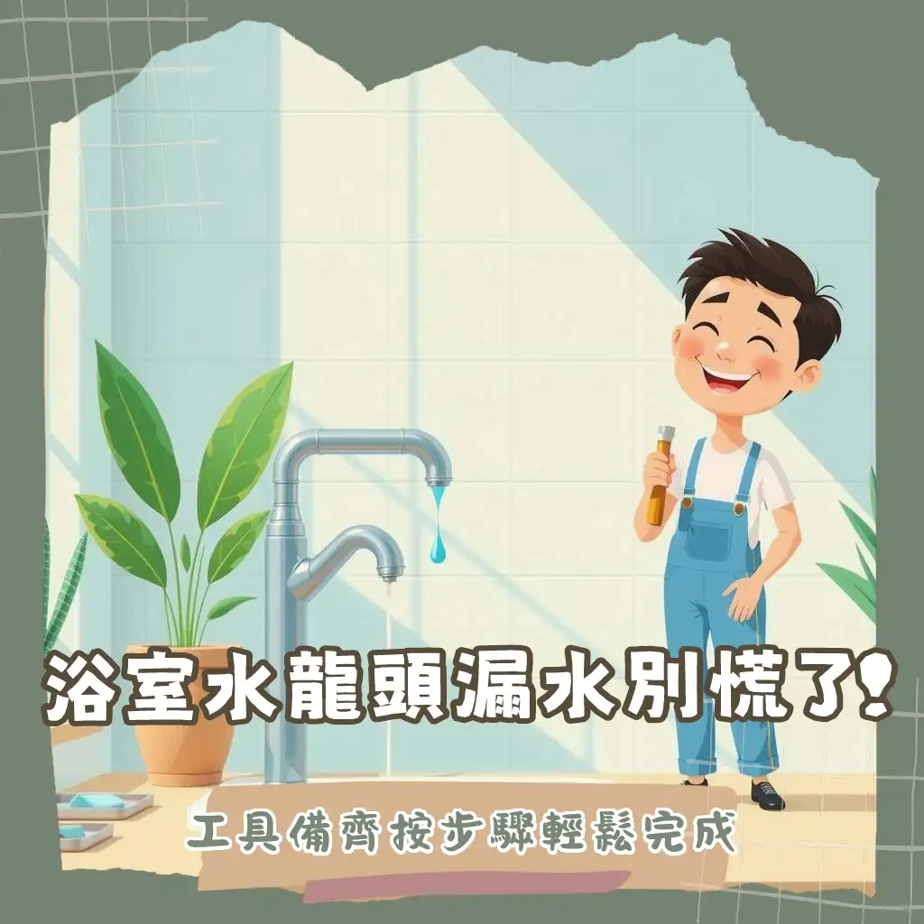 浴室水龍頭更換DIY教學，包含工具、步驟、注意事項與費用，讓你輕鬆居家修繕。