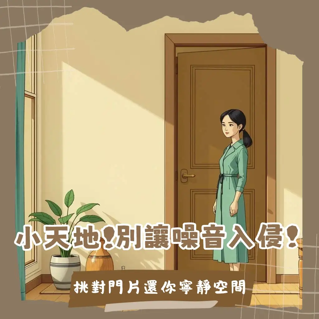 房間門推薦指南，說明常見門片材質、隔音效果與風格搭配，打造舒適臥室空間。