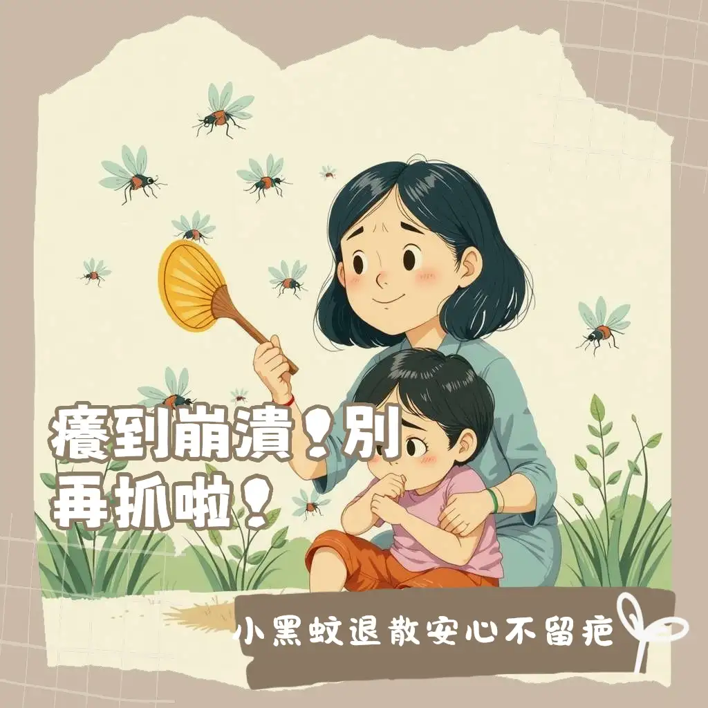 被小黑蚊咬怎麼處理的步驟圖解，包含清潔、冰敷、塗抹藥膏，有效止癢與預防疤痕。