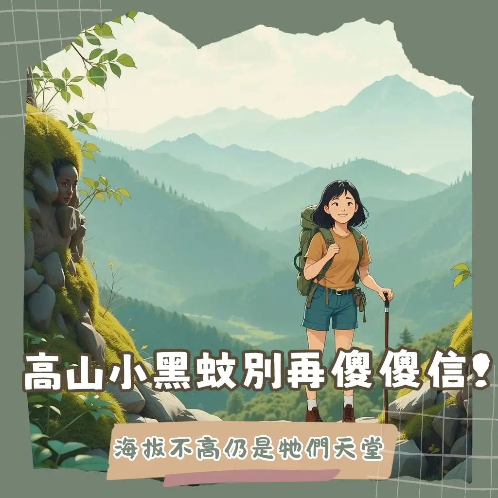 山上有小黑蚊嗎？解答小黑蚊海拔分佈，提供戶外防蚊實用方法，遠離蚊蟲叮咬。