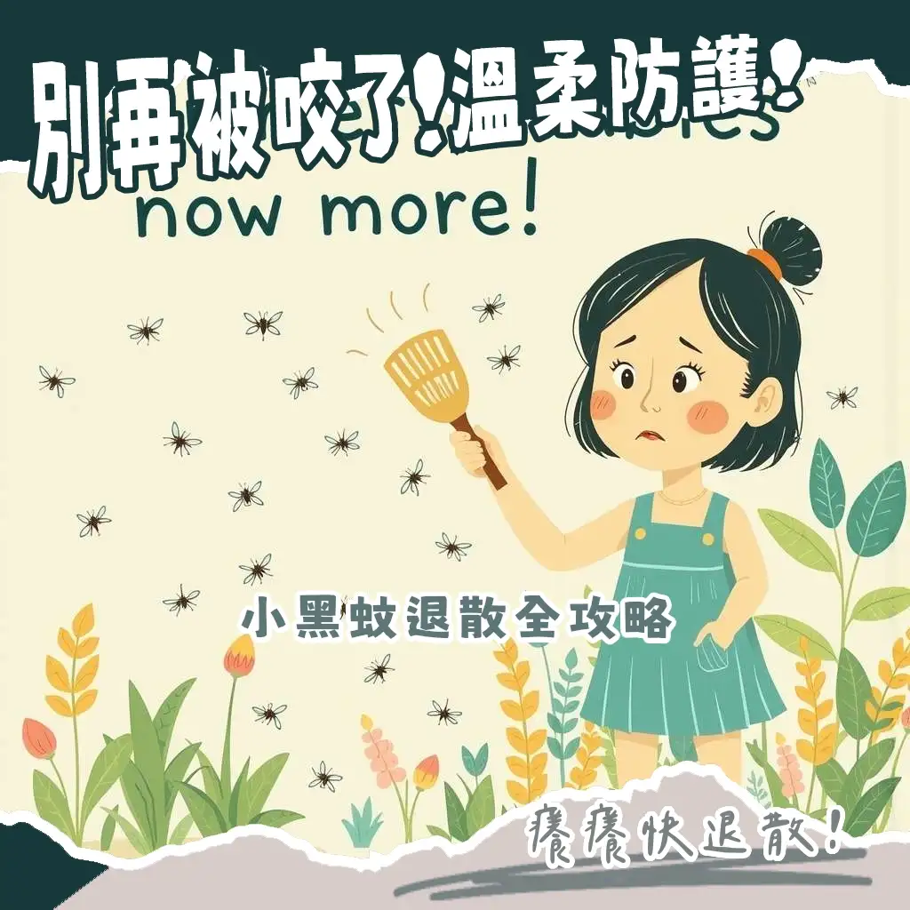 夏日居家防蚊，圖解怎麼打小黑蚊，有效清除小黑蚊孳生源與個人防護指南。