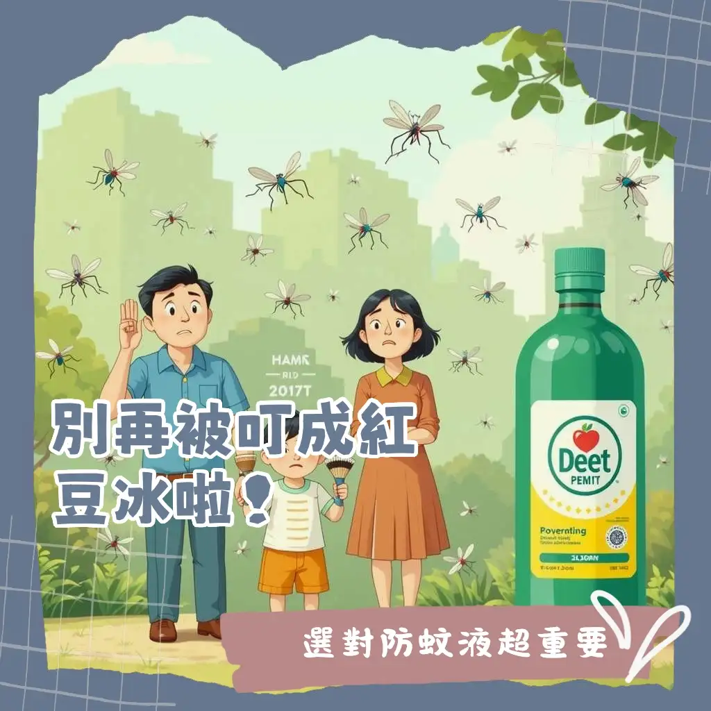 DEET防蚊液推薦指南：掌握敵避濃度、品牌挑選與兒童使用安全