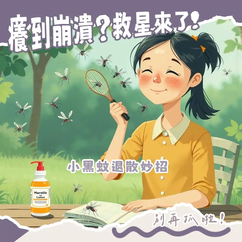 小黑蚊叮咬止癢指南，解析有效方法與避免搔抓的關鍵處理步驟。